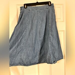 Draper James blue Jean skirt